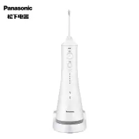 松下 (Panasonic)冲牙器 便携式洗牙器 水牙线 全身水洗牙齿清洁器 超声波水流冲洗器 白色便携款