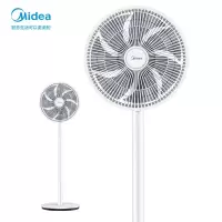 美的(Midea)电风扇落地扇家用风扇立式节能学生台式小风扇 大风量客厅宿舍电扇机械7叶循环风扇 白色款