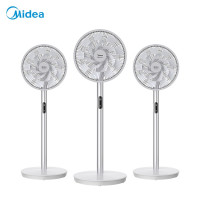 美的(Midea)电风扇家用变频落地扇电扇节能预约定时台式摇头风扇办公智能遥控台式落地扇 (16叶变频立体环绕风)