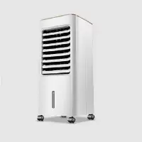 美的空调扇制冷器水空调家用宿舍冷风机单冷冷风扇冰晶移动小空调 白色,柜式,机械