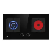 华帝（VATTI）JZT-BZ8416B（天然气）燃气灶天然气聚能灶双灶具 台式嵌入式 4.5KW猛火家用 钢化玻璃 1