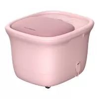 蓓慈足浴盆全自动洗脚盆电动按摩加热恒温家用吴昕同款高深泡脚桶 糖果粉