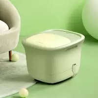 蓓慈泡脚桶加热恒温全自动洗脚盆家用小型吴昕同款电动按摩足浴盆 静谧绿