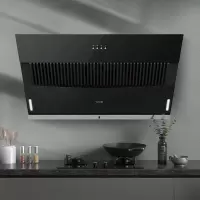 美的出品华凌家用油烟机大吸力抽油烟机侧吸厨房油烟机拢烟吸烟 黑色H3S