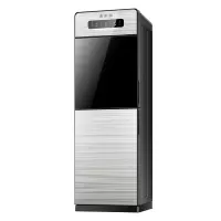 志高饮水机家用立式制冷制热冷热小型台式两用放桶装水全自动新款 拉丝银 冰热
