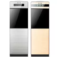 志高饮水机家用立式制冷制热冷热小型台式两用放桶装水全自动新款 拉丝银 温热