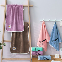 森朴洗脸毛巾家居日用品吸水毛巾纤维干发巾