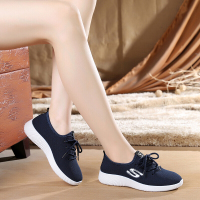 述雅春秋老北京布鞋女鞋中老年透气单鞋平底运动休闲鞋老人妈妈鞋