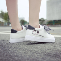 述雅厚底帆布鞋2020春季低帮女鞋女士小白鞋韩版手绘鞋休闲单鞋板鞋女