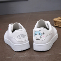 述雅2018春季新款小白鞋可爱大童女孩子小学生初中生高中女鞋百搭34码