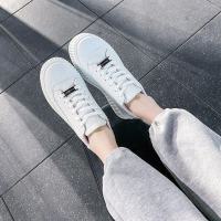 述雅2021年春季新款厚底小白鞋女内增高松糕鞋百搭ins潮运动休闲板鞋