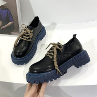 述雅英伦小皮鞋女2021春季新款日系jk厚底松糕鞋网红洛丽塔休闲单鞋女