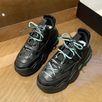 述雅女鞋春季2021新款网红老爹鞋女ins潮松糕厚底百搭休闲运动鞋