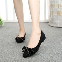 述雅老北京布鞋女2020春季新款时尚平底上班工作鞋软底豆豆单鞋不累脚