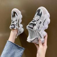 述雅初中学生网面透气运动鞋女2021春季新款轻便软底跑步鞋休闲老爹鞋