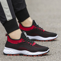 男鞋运动休闲鞋2021春季新款透气厚底老爹鞋软底舒适百搭韩版网鞋