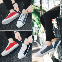 2021春季新款男鞋学生板鞋鸳鸯鞋韩版潮流休闲运动鞋帆布鞋潮鞋子