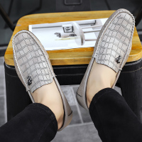 豆豆鞋男2021春夏新款软底透气休闲皮鞋英伦潮流韩版潮懒人乐福鞋