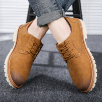 2021春季新款工装鞋男英伦马丁鞋低帮休闲皮鞋男潮流韩版防水防滑