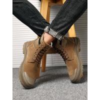 马丁靴男春秋新款英伦风工装靴子休闲百搭潮鞋高帮沙漠靴复古男鞋