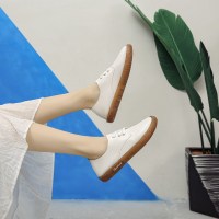 鞋子2020新款女晚晚鞋平底鞋女牛筋底百搭小皮鞋女护士鞋女软底潮