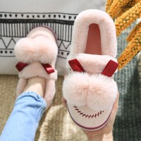 桔宿棉拖鞋女包跟家用家居厚底秋冬季可爱月子鞋产后棉鞋男毛毛冬