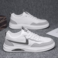 东元晶男鞋2021新款冬季青少年运动休闲板鞋百搭一脚蹬小白鞋男皮面