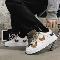 东元晶春秋ins鞋子男小众设计原创小白鞋韩版潮流百搭刺绣潮牌低帮板鞋