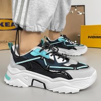 东元晶老爹鞋男冬季2021新款百搭潮流初中鞋男厚底高帮潮鞋