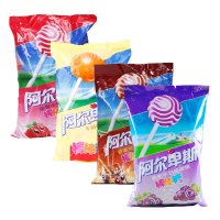 [苏宁超市]阿尔卑斯葡萄牛奶味硬糖棒棒糖200g/袋