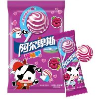 (苏宁小店)阿尔卑斯棒棒糖树莓牛奶味200g