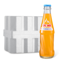 冰峰橙味汽水200ml*6玻璃瓶装碳酸饮料童年怀旧西安特产橘子汽水