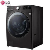 LG原装进口FS19BR0 19公斤滚筒洗衣机超大容量蒸汽 5D速净喷淋 DD直驱变频 商场同款家用 曜岩黑
