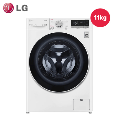 LG智能纤巧洗衣机FY11WX4 11Kg直驱变频蒸汽洗滚筒洗衣机 中途添衣 速净喷淋 蒸汽除菌除螨 奢华白