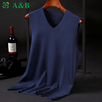 ab内衣男士无痕保暖背心内穿打底内衣秋冬季双面暖绒单件上衣