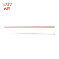 瓦图(WATU) 一次性可降解吸管 白色三层斜口独立包装环保奶茶果汁饮料吸管 6*230mm 2000支