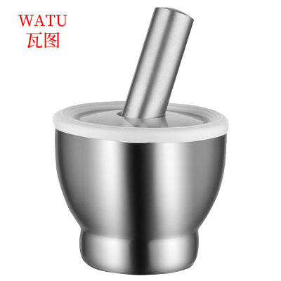 瓦图(WATU) 不锈钢捣蒜器 石臼捣碎器 捣碎罐 打蒜器 12.7cm 1个装