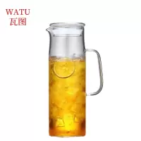 瓦图 高硼硅玻璃冷水壶 果汁壶 凉水壶 1500ml 1个装