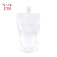 瓦图 一次性吸嘴袋 饮料袋豆浆果汁袋 380ml 50个装 包