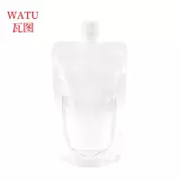 瓦图 一次性吸嘴袋 饮料袋豆浆果汁袋 380ml 50个装 包