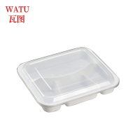 瓦图 一次性四格餐盒 1000ml 150 个装/箱