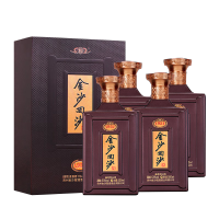 金沙回沙酒 纪年酒1951 53度整箱装 500ml*4瓶 酱香型白酒 收藏送礼