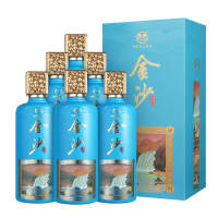 金沙盛世贵州酒(酱品)53度酱香型白酒500ml*6瓶整箱装纯粮食坤沙酱酒