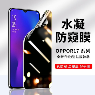 飞贴宝适用于OPPOR17防窥钢化膜r17pro水凝膜全屏r17手机膜全包防摔软膜