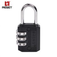 锐赛特(RESET)密码锁RST-071 迷你彩色密码锁挂锁锁旅行拉杆箱锁健身房锁背包锁 黑色 黑色