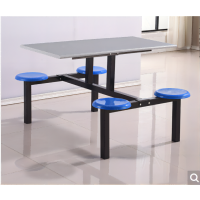 铜林玻璃钢不锈钢四人位六人位八人位餐桌TL-0025