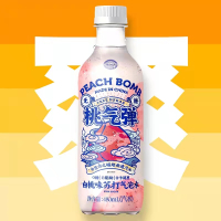 果子熟了桃气弹白桃味苏打气泡水480ml