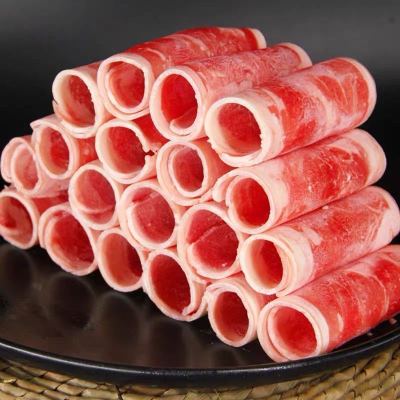 羊肉卷 小肥羊涮火锅涮羊肉肥羊卷微调理火锅食材    精选内蒙清真2斤羊羔卷