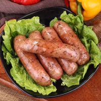 火山石烤肠风味热狗肉肠黑胡椒原味地道肠烧烤大香肠批发500g