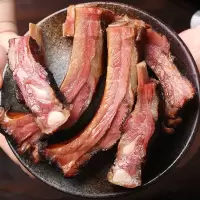 腊排骨湘西农家土猪正宗老排骨腊肉熏肉咸排骨